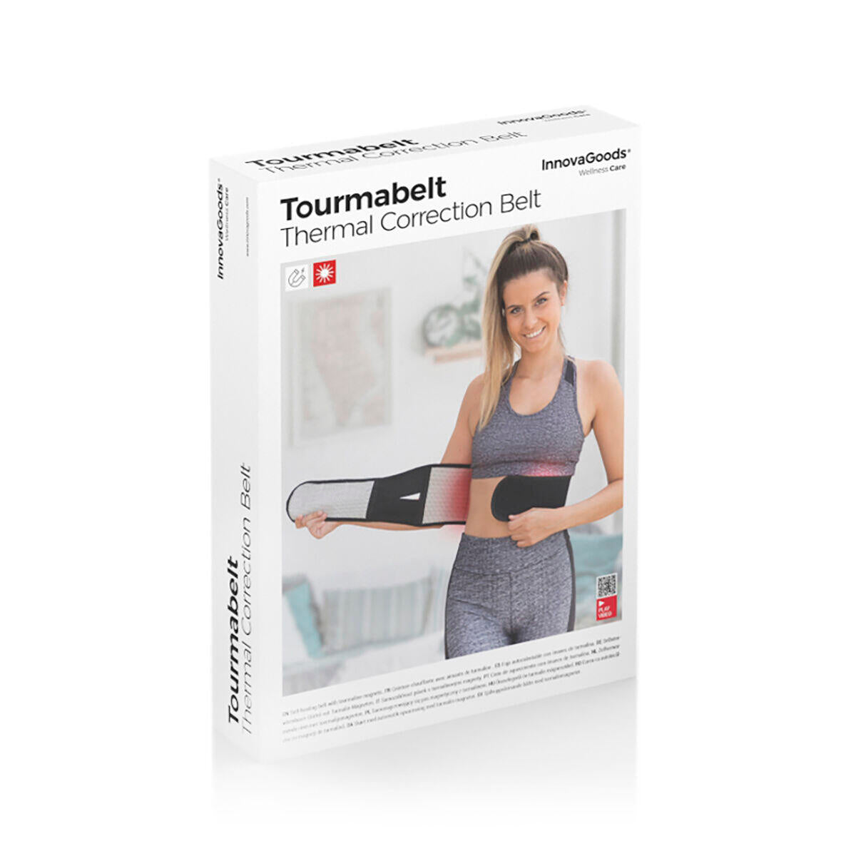 Cinta Térmica Postural com Ímanes de Turmalina | Efeito Calor | Unissexo | Tourmabelt InnovaGoods