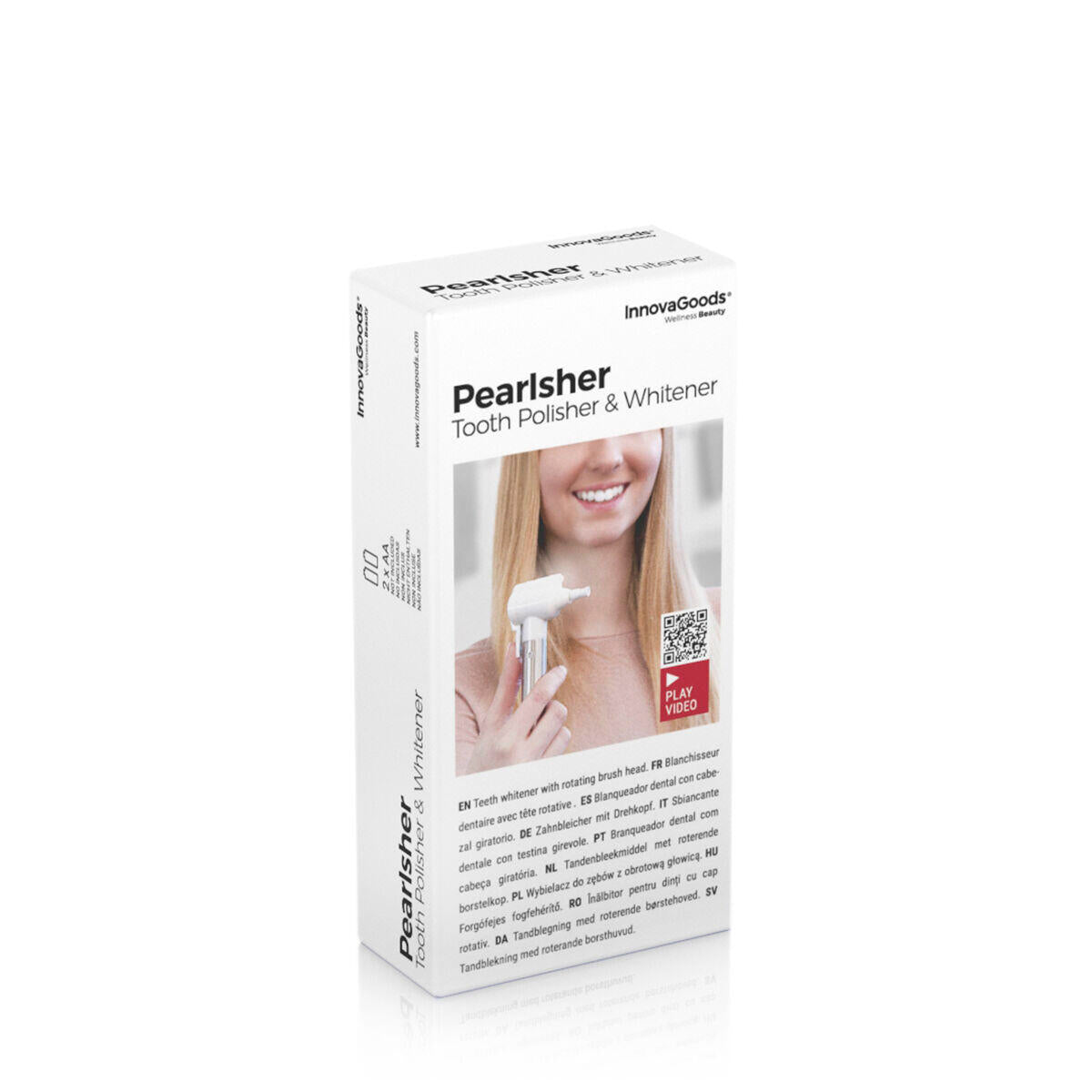Blanqueador y Pulidor Dental Pearlsher InnovaGoods | Cabezal 360º | 9 Puntas