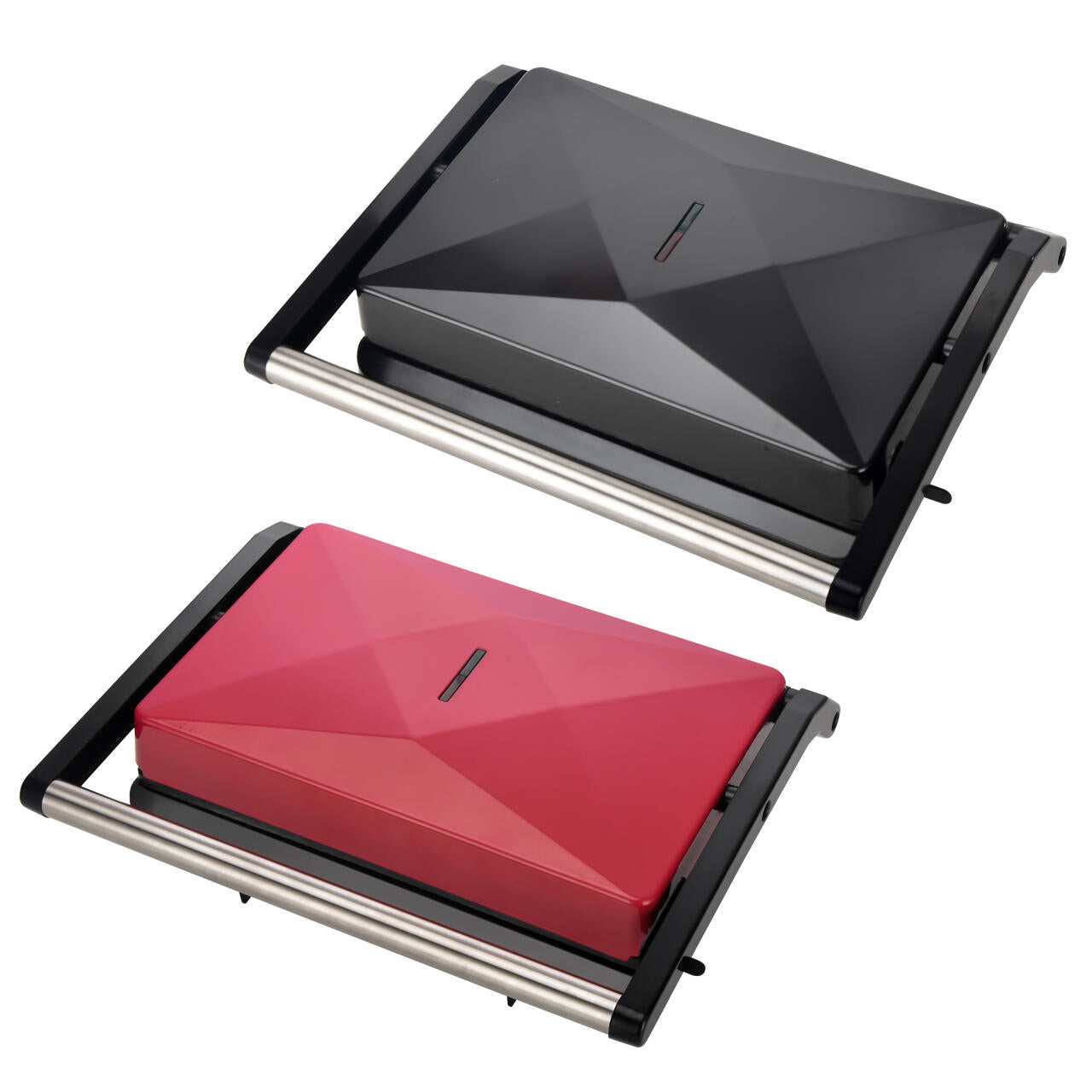 Panini Grill Parrilla Eléctrica 850W | Placas Antiadherentes | Bandeja Recogegrasas | Vertical u Horizontal