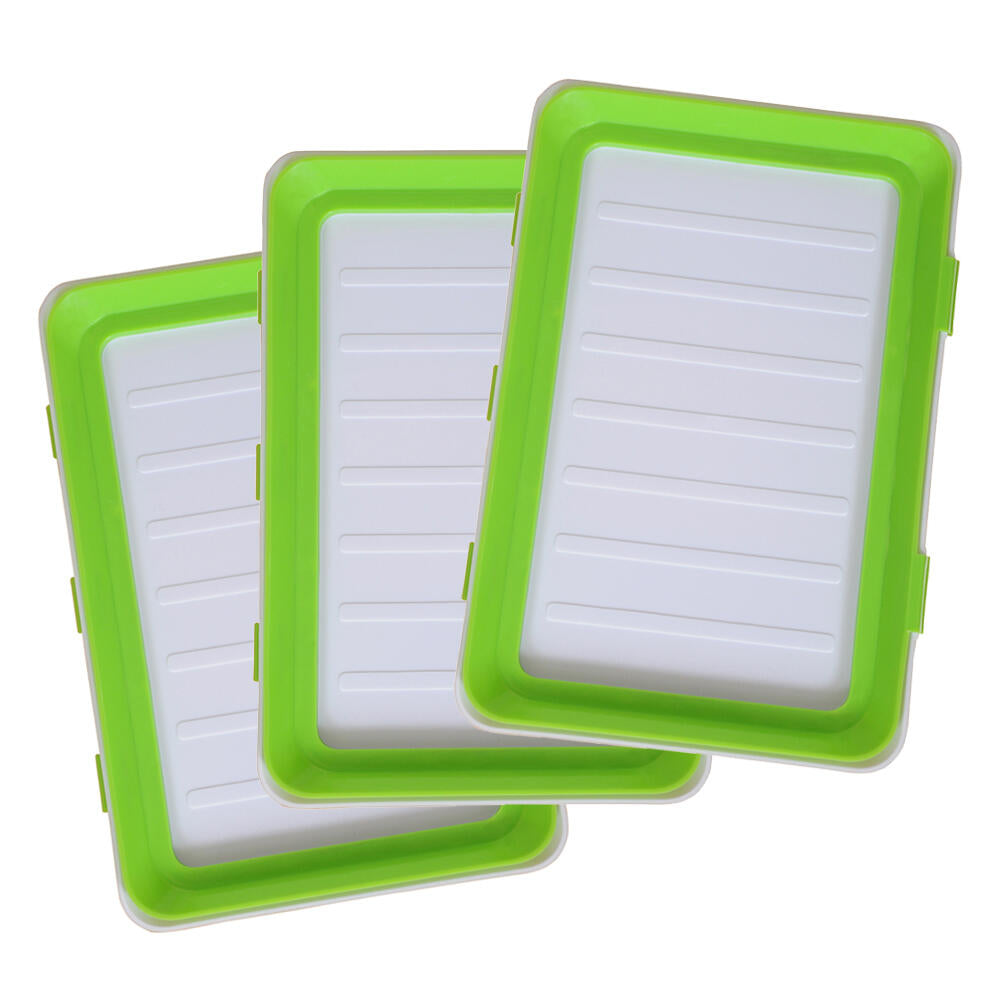 Set 9 Bandejas Apilables Clever Tray Envasado Semi Vacío | Reutilizables | 38x26x3cm