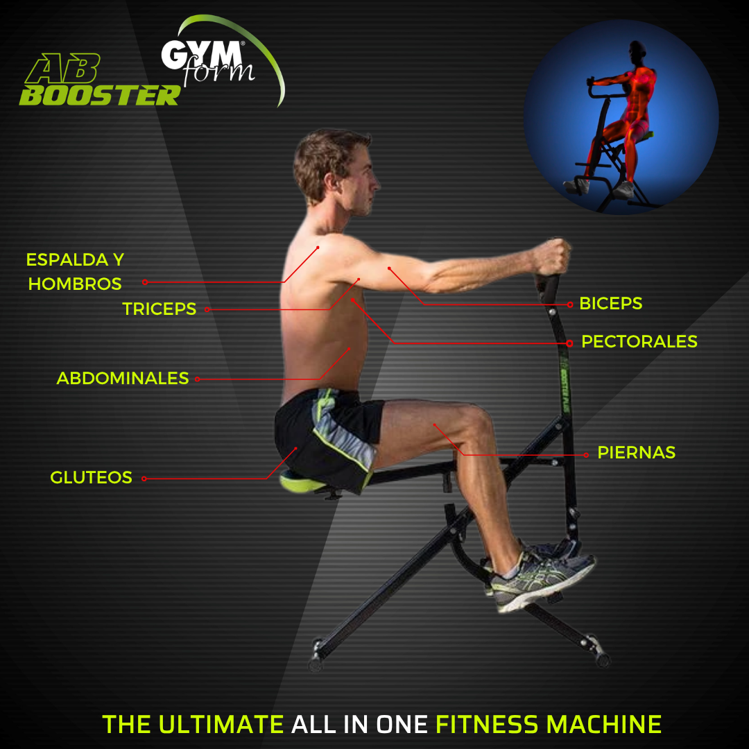 GYMFORM AB Booster Plus | Máquina de Fitness | Equipo de Musculación Completo