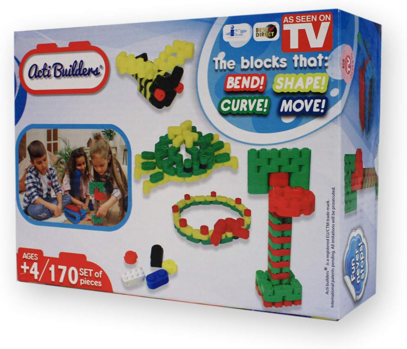 Acti Builders - Jogo de Blocos de Construção Didático 730 Peças