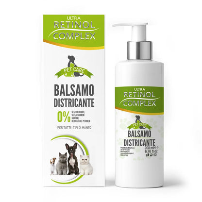 Bálsamo Desembaraçador para Animais de Estimação 200ml | Ultra Retinol Complex® | Brilho e Suavidade