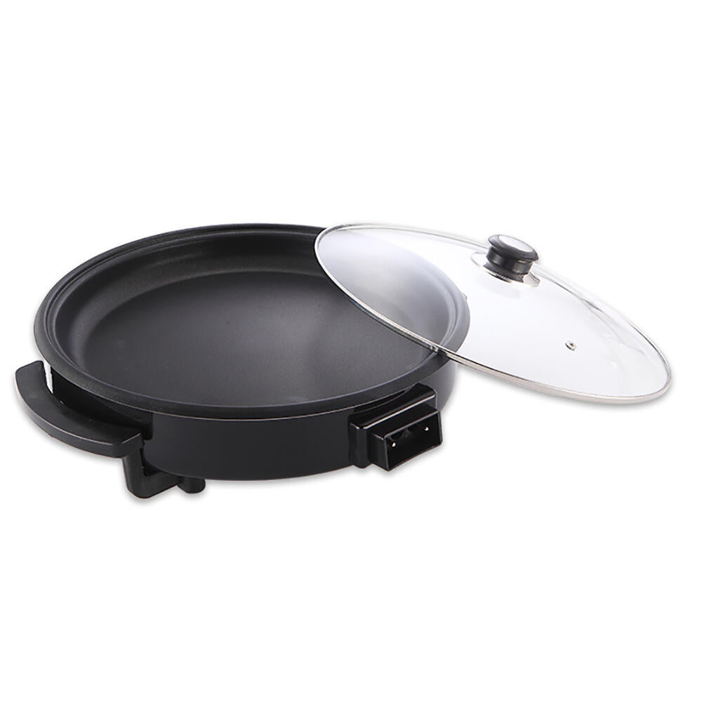Paellera Eléctrica Multifunción 42 cm | 1500W | Antiadherente | Tapa de Cristal