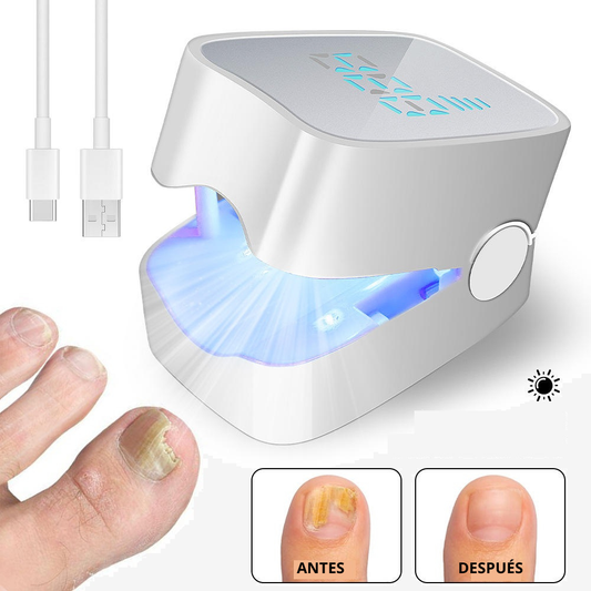 Dispositivo Láser para Hongos en Uñas (Onicomicosis) - Luz Azul 470nm + Infrarrojo 910nm - Carga USB-C