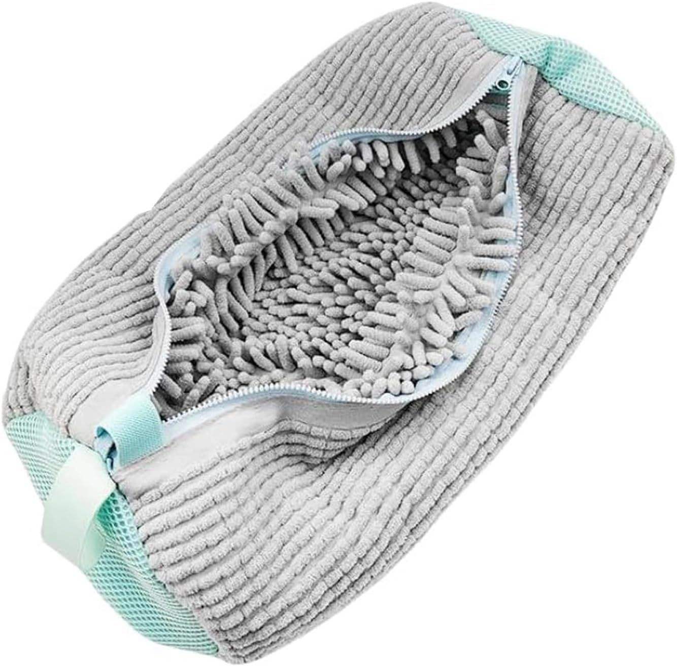 Bolsa para Lavar Zapatos | Chenilla y Malla Transpirable | 39x19 cm | Stock Líder