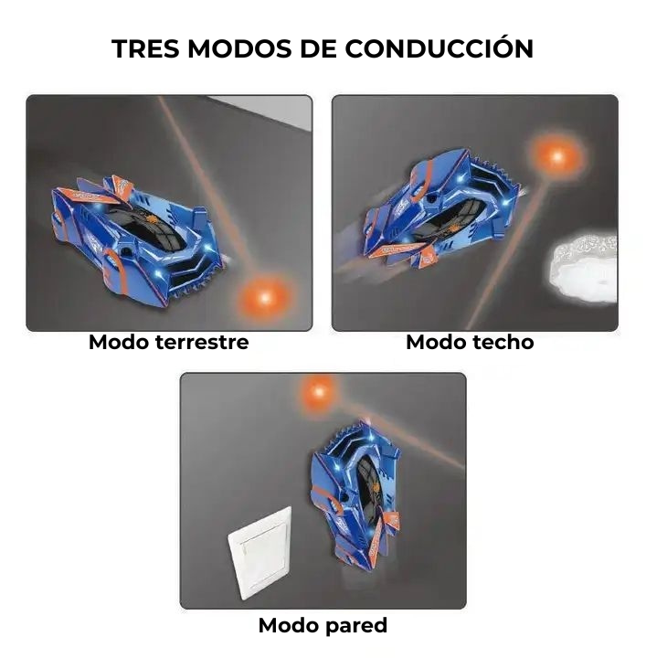 Carro Controlado por Laser | Sobe Paredes e Teto | RC Infantil +5 anos