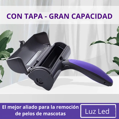 Rolo Tira-Pêlos com Luz LED | Limpeza Precisa para Donos de Animais de Estimação