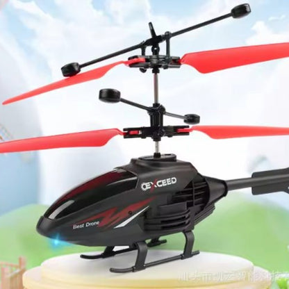 Helicóptero RC Apache con Luces LED | Giroscopio | Mando | Hasta 9m Altura