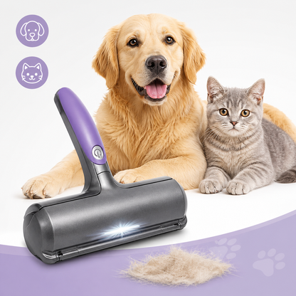 Rolo Tira-Pêlos com Luz LED | Limpeza Precisa para Donos de Animais de Estimação