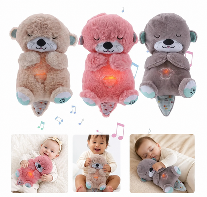 Lontra, a Lontra que Respira – Peluche Interativo com Música Relaxante e Luz Suave