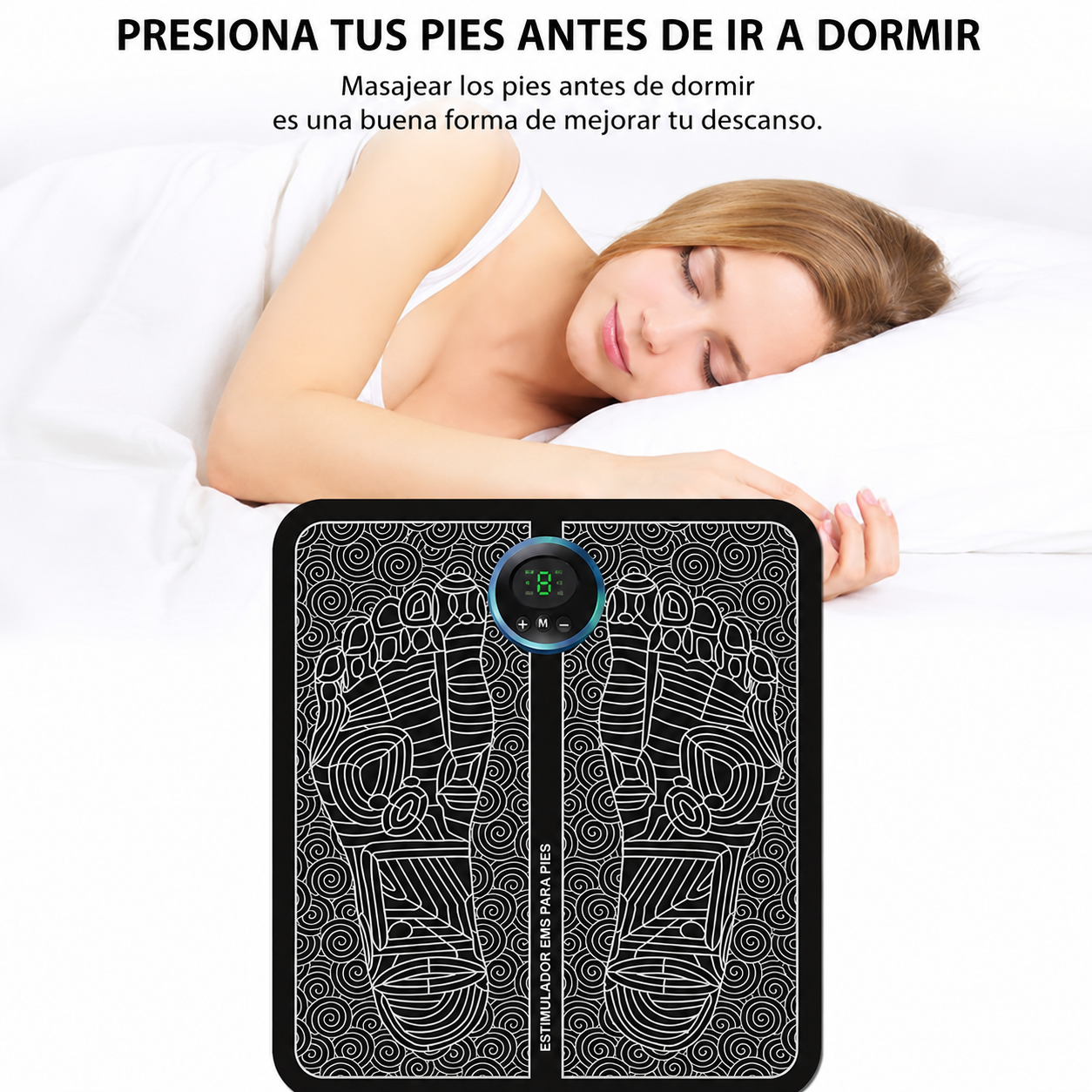 Massajador de Pés Elétrico com Tecnologia EMS - Relaxamento Total