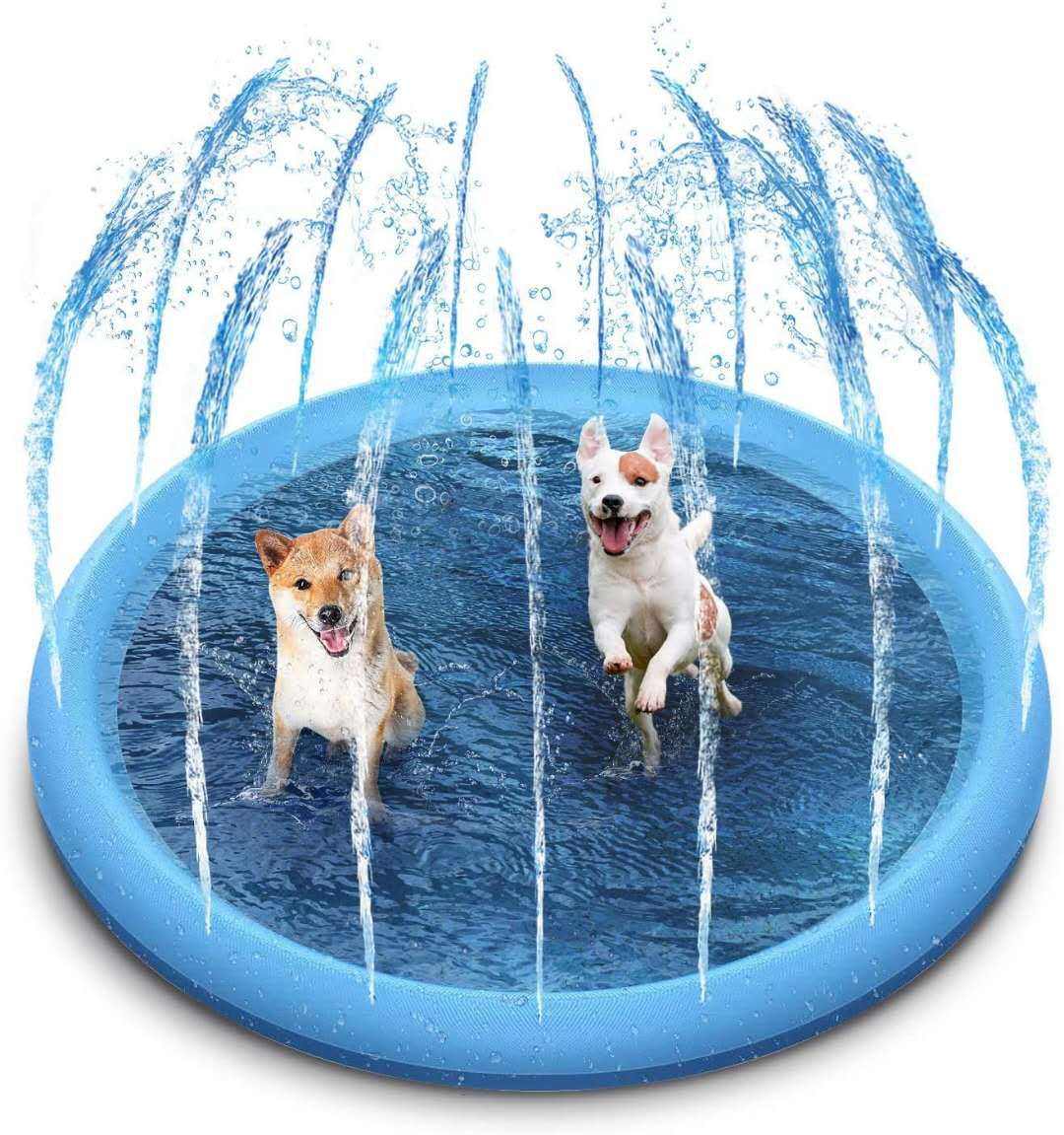 Alfombra Aspersor para Mascotas PVC | Piscina Plegable Antipinchazos 1m | Stock Líder