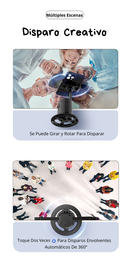 Soporte de Seguimiento Facial y Corporal 360º - Auto Tracking Selfie