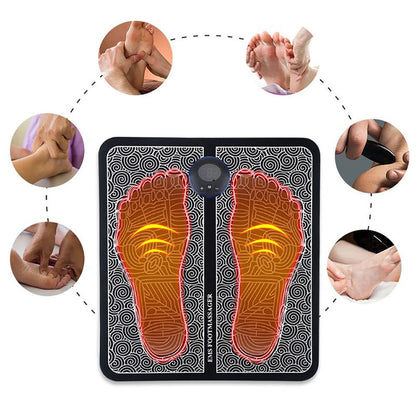 Massajador de Pés Elétrico com Tecnologia EMS - Relaxamento Total