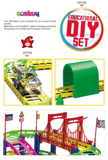 Set de Circuito Urbano Urban Rail | Pista Armable 2 Niveles con Coche Grafiti