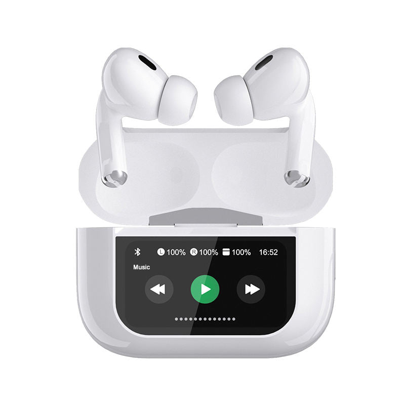 Auscultadores Bluetooth 5.4 GS Pro TWS | Ecrã Tátil | Cancelamento de Ruído ANC+ENC | IPX7