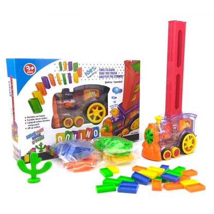 Comboio Dominó Automático | Brinquedo Educativo para Crianças +3 anos