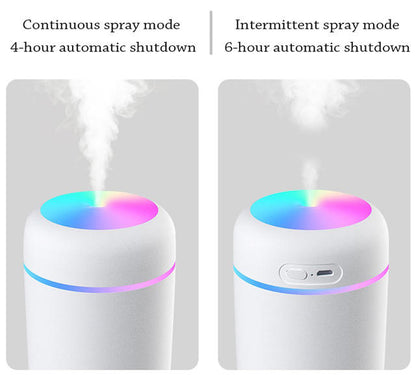Humidificador LED 7 Colores | 300ml | Silencioso | Apagado Automático | Rosa