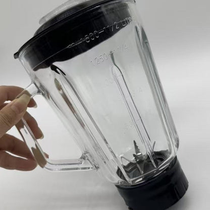 Batedeira Liquidificadora 500W | Jarro Vidro 1,5L | Lâminas Aço Inoxidável | CE