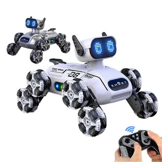 Perro Robot Inteligente de 8 Ruedas con Mando a Distancia | STLNT