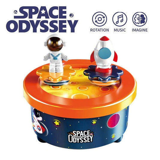 Caja Musical para Niños Space Odyssey – Melodías Espaciales de Madera