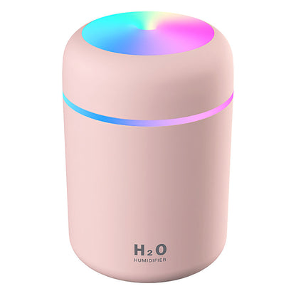 Humidificador LED 7 Colores | 300ml | Silencioso | Apagado Automático | Rosa