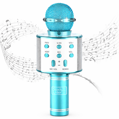Micrófono Karaoke 4 en 1 con Bluetooth y Modulador de Voz | Stock Líder