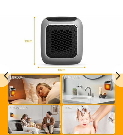 Calentador Portátil Cerámico Turbo 800W | Termostato Digital y Mando a Distancia