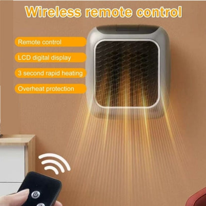 Calentador Portátil Cerámico Turbo 800W | Termostato Digital y Mando a Distancia