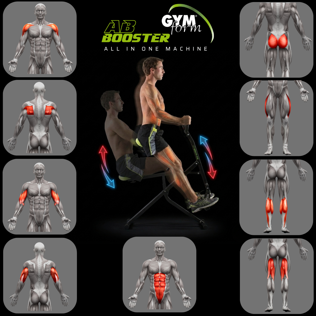 GYMFORM AB Booster Plus | Máquina de Fitness | Equipo de Musculación Completo