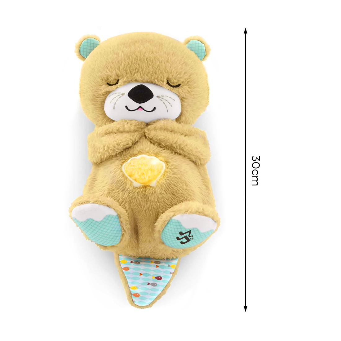 Otter la Nutria que Respira – Peluche Interactivo con Música Relajante y Suave Luz