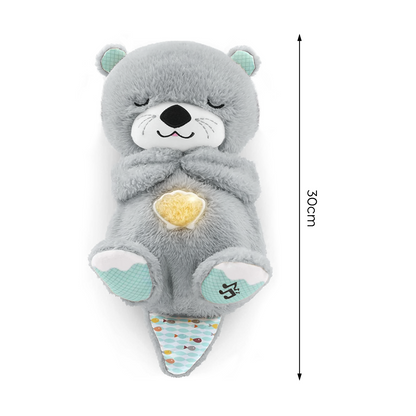 Lontra, a Lontra que Respira – Peluche Interativo com Música Relaxante e Luz Suave