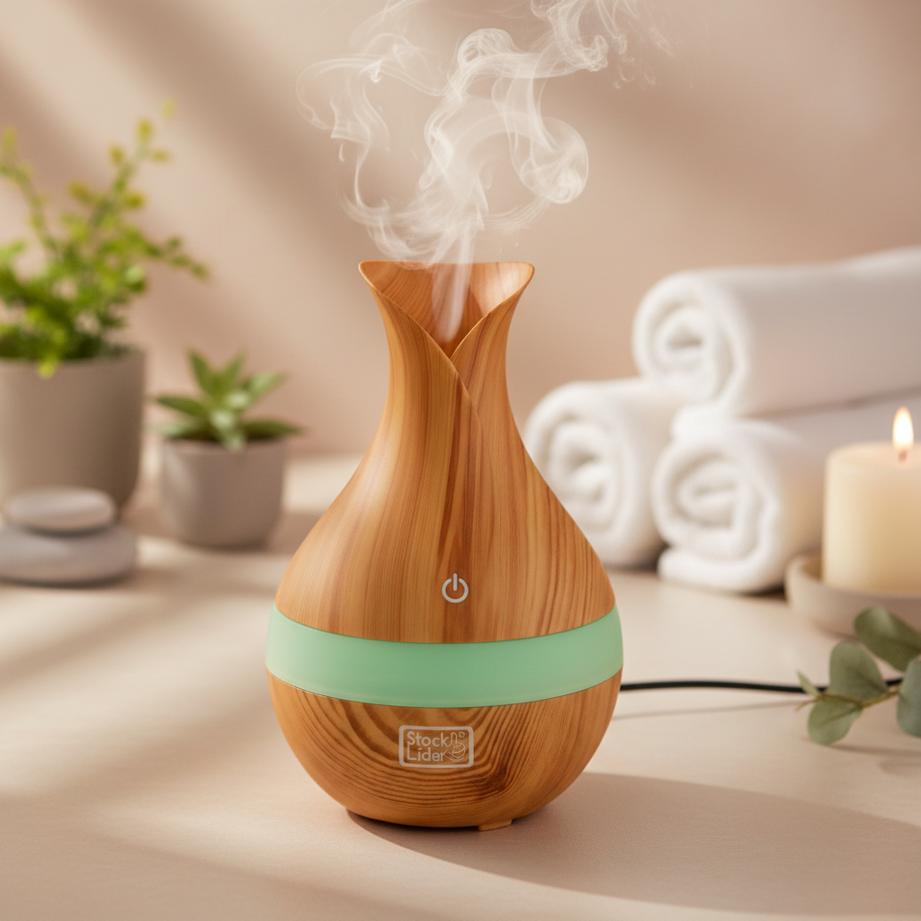 Humidificador en entorno decorativo spa