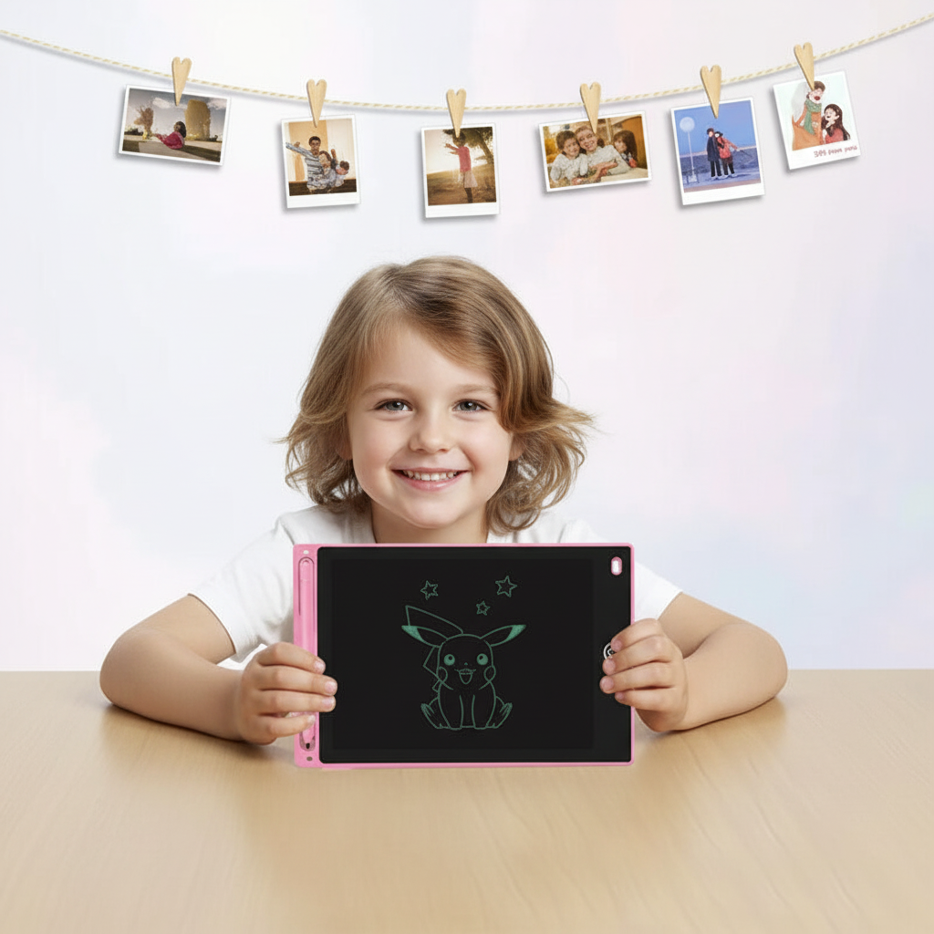 Tablet de Escrita LCD 12" para Crianças e Adultos - Reutilizável