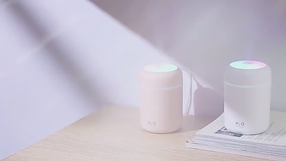 Humidificador LED 7 Colores | 300ml | Silencioso | Apagado Automático | Rosa