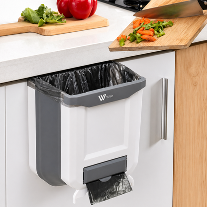 Papelera Plegable Colgante para Cocina | Ahorra Espacio, Sin Herramientas | Wise