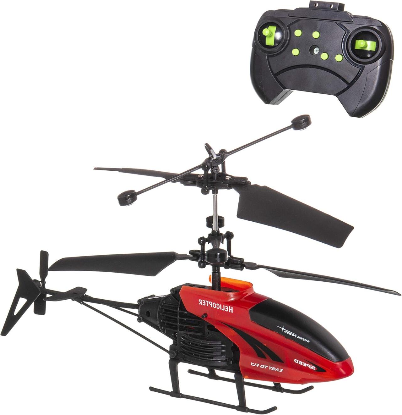 Sky King F-350 Helicóptero R/C 2 Canales | Luces LED | Recargable | Interiores
