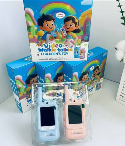 Walkie Talkie Infantil con Videollamada | Cámara HD, Cambiador de Voz y Carga USB-C