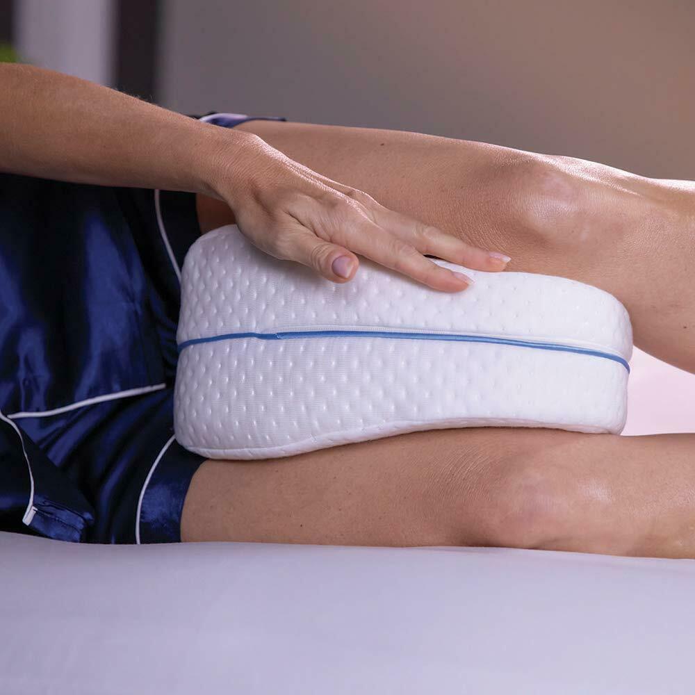 Pack of 2 Ergonomic Leg Pillows - Relieves Sciatica and Lower Back Pain