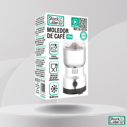 Moedor de Café Elétrico 150W | 4 Lâminas de Aço Inoxidável | Especiarias e Ervas