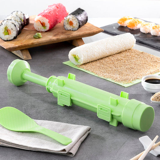 Set de Sushi Suzooka InnovaGoods 3 Piezas | Molde + Esterilla + Cuchara | Recetario