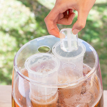 Dispensador de Bebidas Refrigerante 4L | Con 2 Depósitos de Hielo | Freer InnovaGoods