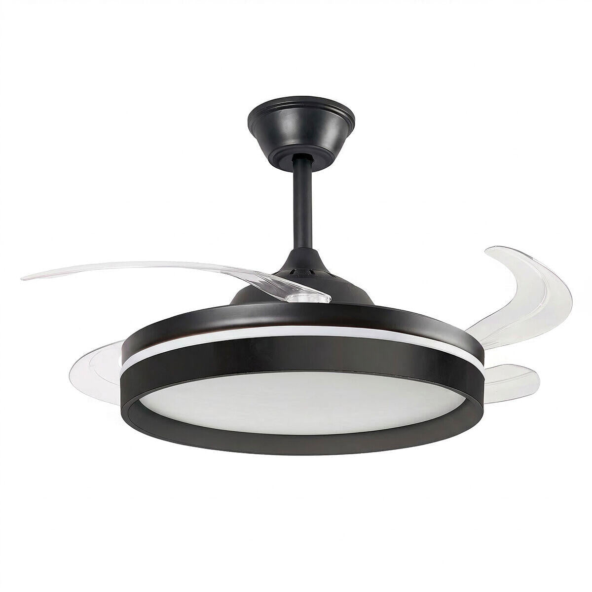 Ventilador de Techo con Luz LED InnovaGoods | 4 Aspas Retráctiles | Motor DC | Mando