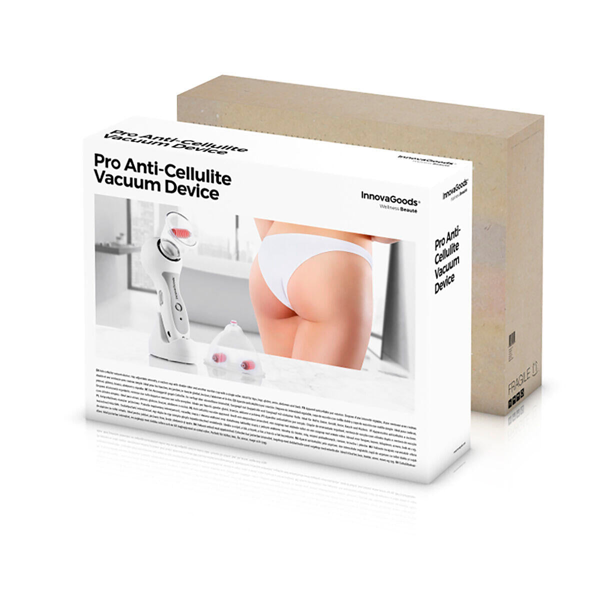 Aparelho Anticellulite por Vácuo Pro InnovaGoods | 2 Cápsulas | Recarregável USB