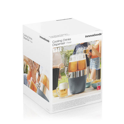 Dispensador de Bebidas Refrigerante 4L | Con 2 Depósitos de Hielo | Freer InnovaGoods