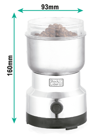 Moedor de Café Elétrico 150W | 4 Lâminas de Aço Inoxidável | Especiarias e Ervas