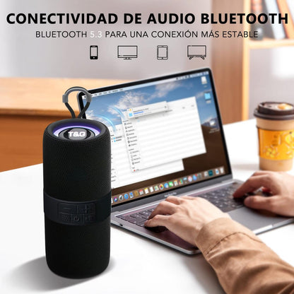 Altavoz Portátil Bluetooth 5.0 | FM, AUX, USB, MicroSD | Con Luz | RGB TG671
