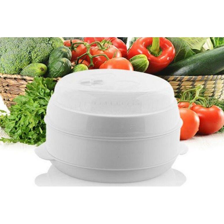 Vaporera para Microondas 4 Niveles - Cocina Saludable Sin Grasa | 21cm | Gem Supplies