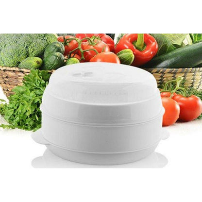 Vaporera para Microondas 4 Niveles - Cocina Saludable Sin Grasa | 21cm | Gem Supplies